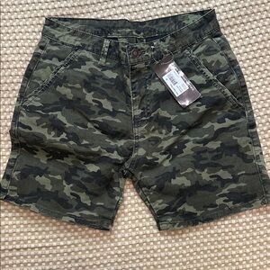 Cellblock 13 Camo Green Titan Zipper Men’s Shorts